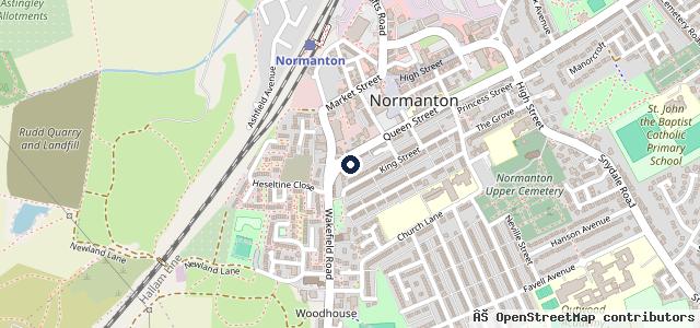 Map showing the location of West Street Garage