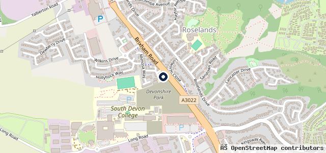 Map showing the location of Western Garage Torbay Ltd