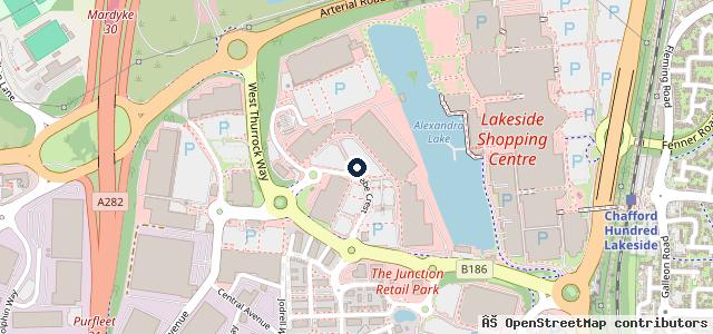 Map showing the location of Tony Le Voi Vauxhall Lakeside