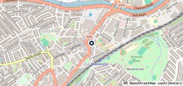 Map showing the location of Windmill Hill Mot Centre