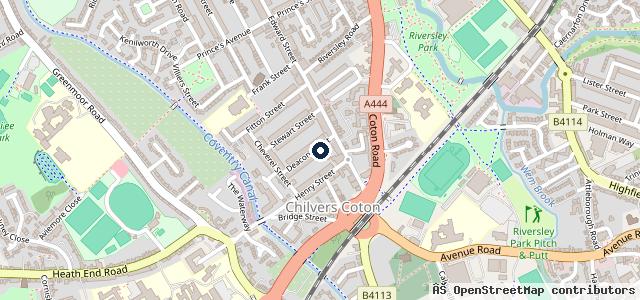 Map showing the location of Wolvey Motor Services