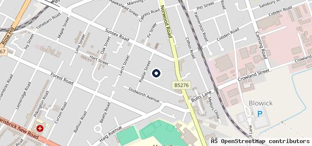 Map showing the location of Yates Motor Engineers Ltd