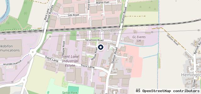 Map showing the location of DC Tyres & Autocentre