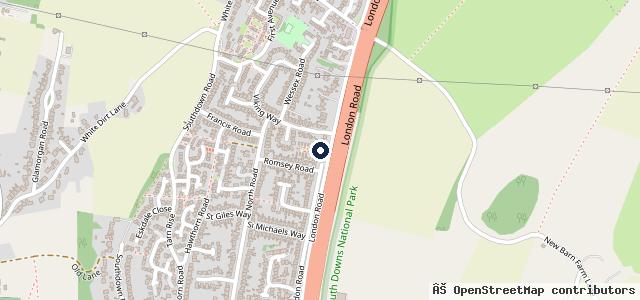 Map showing the location of Windmill Garage - The Family Car Garage
