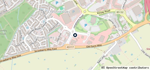 Map showing the location of Porsche Centre Chester