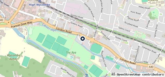 Map showing the location of Citygate Volkswagen High Wycombe