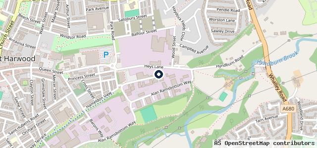 Map showing the location of Great Harwood Tyre Centre (Same Side As Aldi, 100 Yards Down)