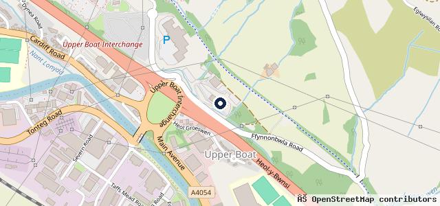 Map showing the location of Griffin Mill Garages | Pontypridd