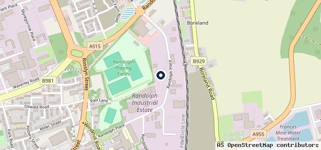 Map showing the location of JB Motors Kirkcaldy | Kirkcaldy