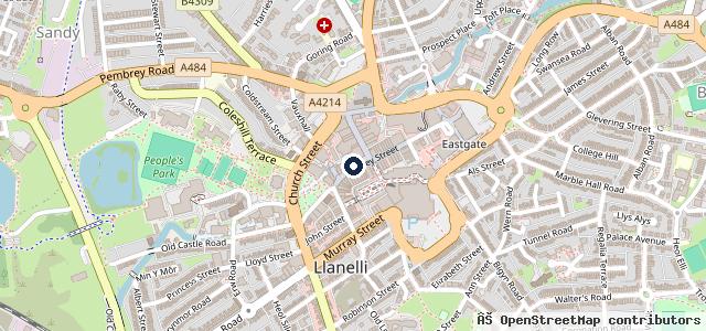 Map showing the location of Two Wheels