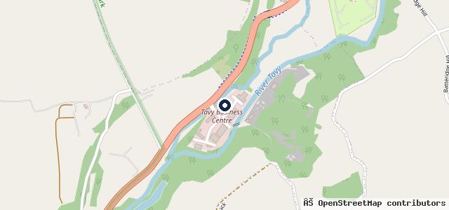 Map showing the location of Abbey Garage