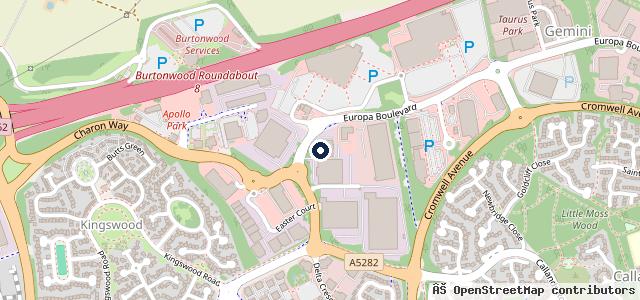 Map showing the location of Activate Accident Repair (Warrington)