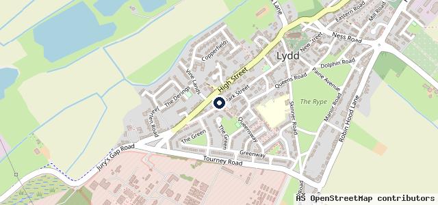Map showing the location of Ansell's Service Centre