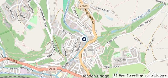 Map showing the location of James Shepherd Of Hebden Bridge Ltd