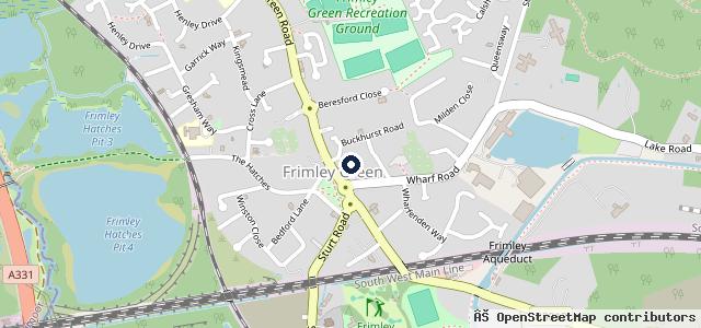 Map showing the location of Warren Garage
