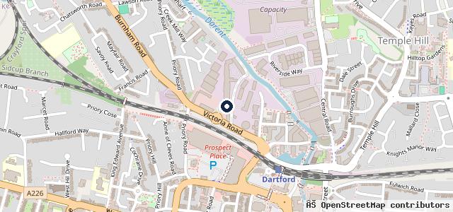 Map showing the location of ATS Euromaster Dartford