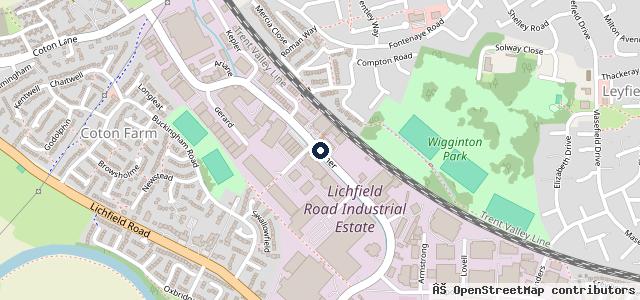 Map showing the location of R K Automotive Ltd