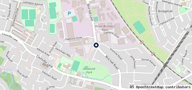 Map showing the location of Birdhall Lane Service Station - MOT £39 - Test Centre, Car Repairs & Servicing