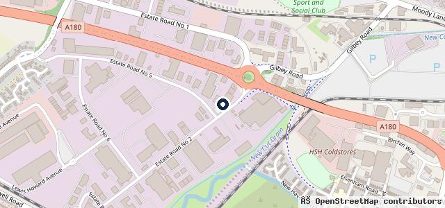Map showing the location of Bosch Car Service - Great Coates Motors