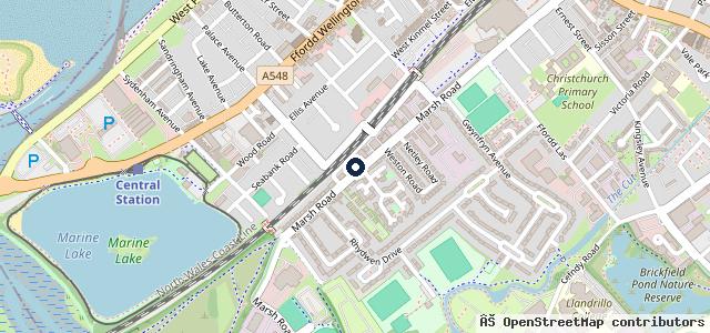Map showing the location of Bridge Garage
