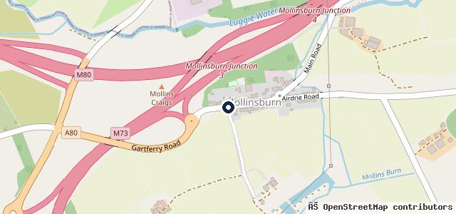Map showing the location of Burnett & Co