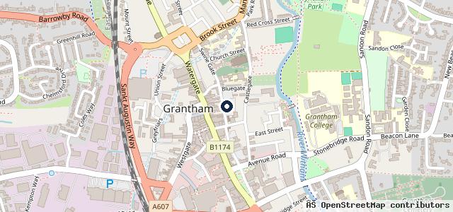 Map showing the location of Parkland Motor Group Ltd | Grantham
