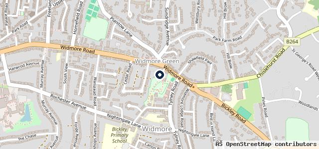 Map showing the location of Church Motor Co