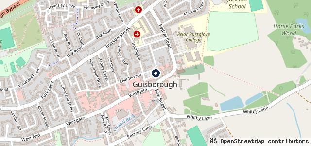 Map showing the location of Cleveland Garage