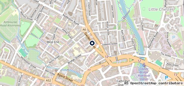 Map showing the location of Five Lamps Auto Centre