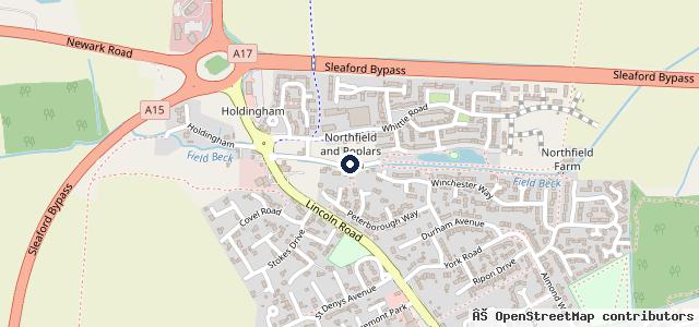 Map showing the location of D T Newby & Son