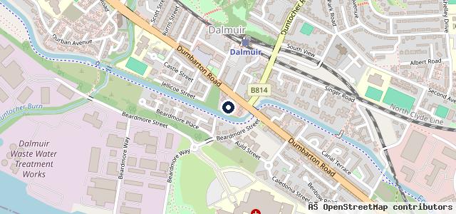 Map showing the location of Dalmuir Motors
