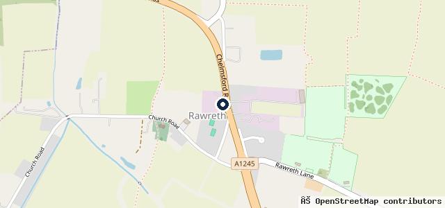 Map showing the location of Rawreth Garage Limited