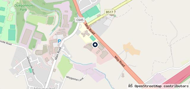 Map showing the location of Donnelly Group Motorstore Dungannon