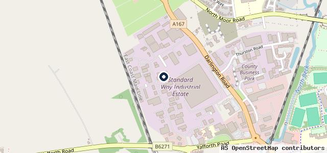 Map showing the location of Dyno Centre