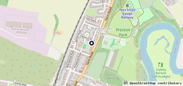Map showing the location of Eagle MOT Centre