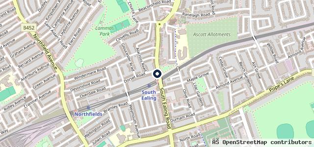 Map showing the location of Euro Car Wash