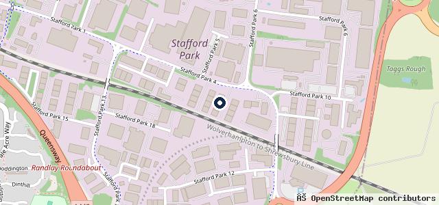 Map showing the location of Service My Vehicle Stafford Park (Eurofit Autocentres)