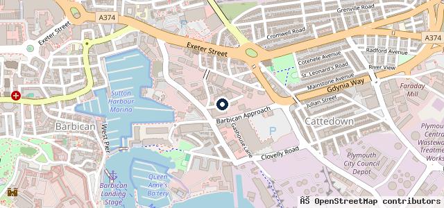 Map showing the location of Vauxhall