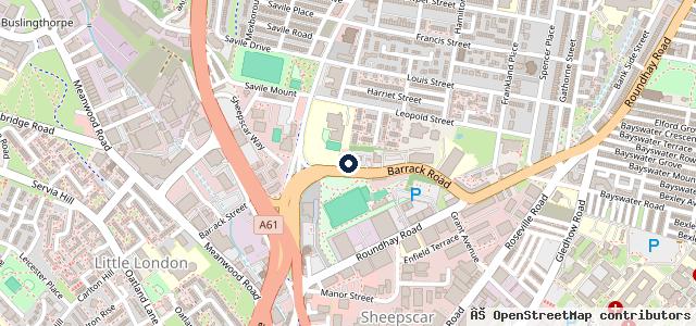 Map showing the location of Bennett Leeds