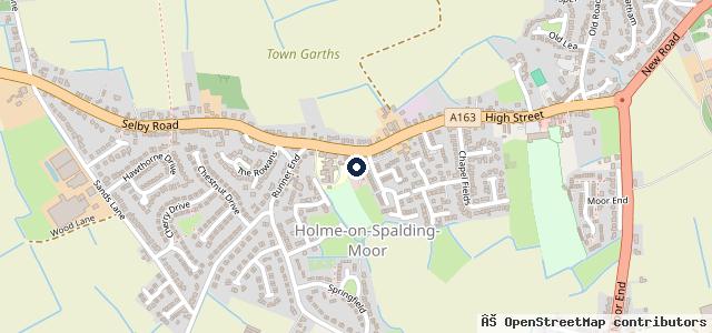 Map showing the location of Holme-on-Spalding-Moor