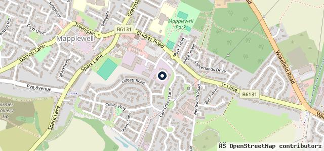 Map showing the location of Garry’s Autos