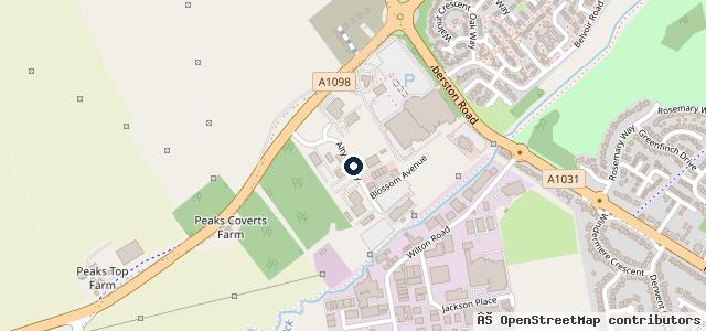 Map showing the location of JCT600 Audi Grimsby