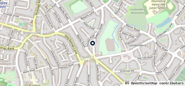 Map showing the location of MJC Motors