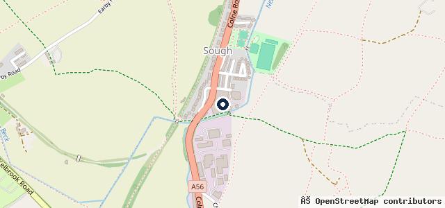 Map showing the location of Hackett's Bodyshop Ltd