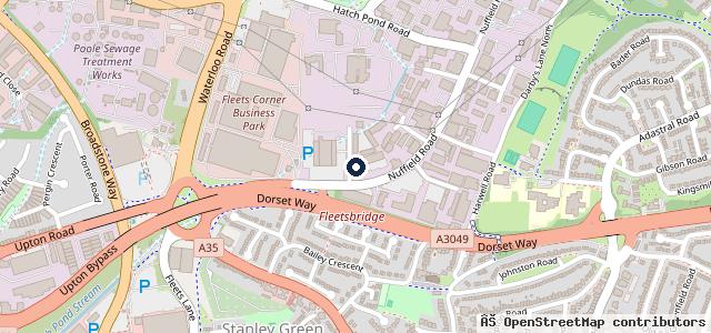 Map showing the location of Moduron Hafod Garage