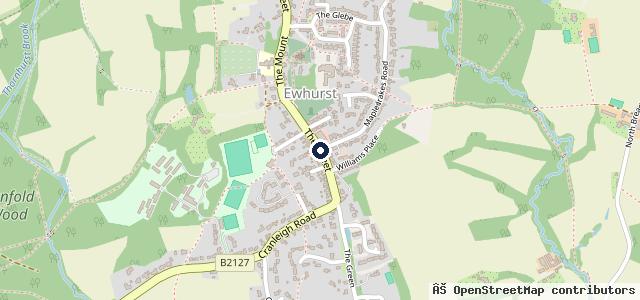Map showing the location of Cridfords