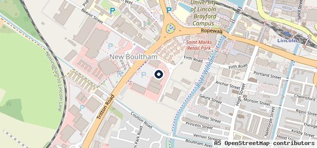 Map showing the location of Halfords Autocentre
