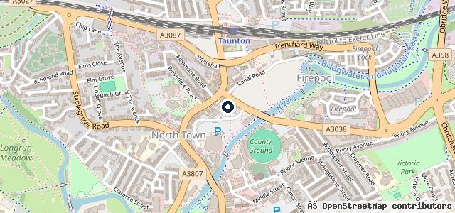 Map showing the location of Kwik Fit - Taunton
