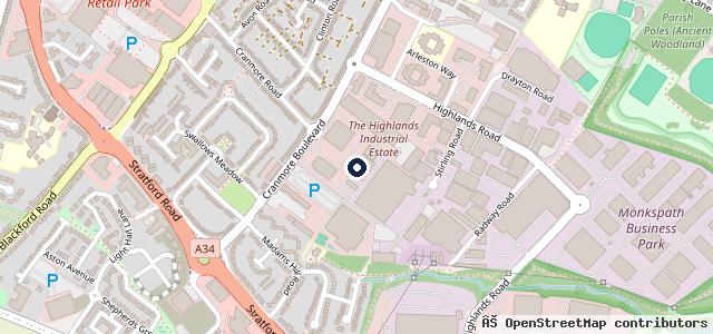 Map showing the location of Mercedes-Benz of Solihull Aftersales