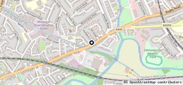 Map showing the location of Mr Tyre Warwick